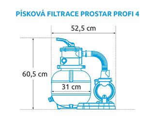 Obrázek 1 produktu Filtrace písková ProStar Profi 4 m3/h
