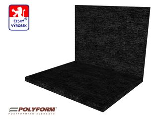 Obrázek 1 produktu Deska pracovní kuchyňská POLYFORM abstrakt černý, 28x600x4100mm