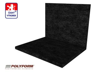 Obrázek 1 produktu Deska pracovní kuchyňská POLYFORM abstrakt černý, 38x600x4100mm