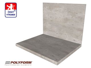 Obrázek 1 produktu Deska zádová POLYFORM cement/beton nature 10x640x4100mm