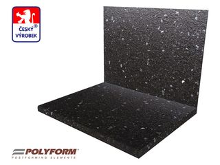 Obrázek 2 produktu Deska zádová POLYFORM myriade black/mramor italia 10x640x4100mm