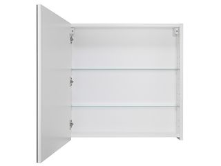 Obrázek 1 produktu Skříňka zrcadlová Argos 60 bílá, lesk, LED osv. černé, 60x65x13,8