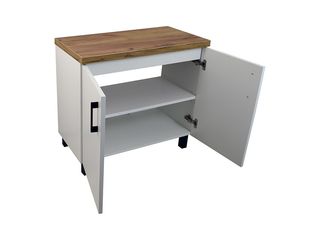 Obrázek 7 produktu Skříňka s horní deskou Roxy 80 bílá/zlatý dub, 80,5x73x40,5