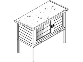 Obrázek 6 produktu Králíkárna dřevěná MacHook 1 - 98x51,5x81,5cm