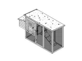 Obrázek 8 produktu Kurník pro slepice MacHook M - 170x63x100cm