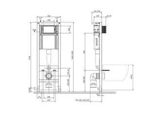 Obrázek 5 produktu Modul B980 system 40 + wc mísa + sedátko soft close + tlačítko chrom