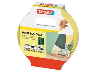 Obrázek 1 produktu Páska maskovací Professional, žlutá 25m x 25mm