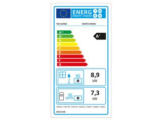 Obrázek 3 produktu Sporák North HYDRO ECO s tepl.výměníkem, inox nerez, levý, 7,2/8,3kW