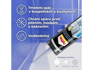Obrázek 1 produktu Silikon sanitární Pattex Premium, transparentní, 310 ml