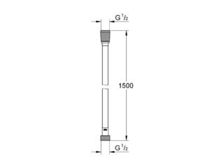 Obrázek 2 produktu Hadice sprchová VitalioFlex Silver 150 cm, plast/chrom