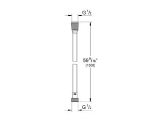 Obrázek 1 produktu Hadice sprchová VitalioFlex Silver 150 cm, plast/chrom