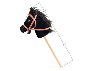 Obrázek 1 produktu Kůň černý na tyči Hobby horse Baron se zvuky