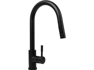Obrázek 2 produktu Set dřez granitový Camea L 79x50 + baterie Idea se sprchou, černý/volkano
