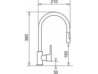 Obrázek 3 produktu Set dřez granitový Camea L 79x50 + baterie Idea se sprchou, černý/volkano