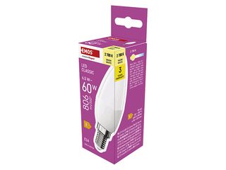 Obrázek 2 produktu Žárovka LED CLS Candle E14 6,5W(60W) 806lm WW