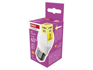 Obrázek 2 produktu Žárovka LED CLS mini Globe E27 6,5(60W) 806lm WW