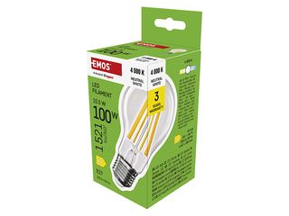 Obrázek 2 produktu Žárovka LED filament A60 10,5W(100W) 1521lm E27 NW