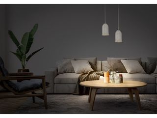 Obrázek 4 produktu Svítidlo závěsné Concrete Sim Pendant 1xE27 šedé kov beton textilní kabel