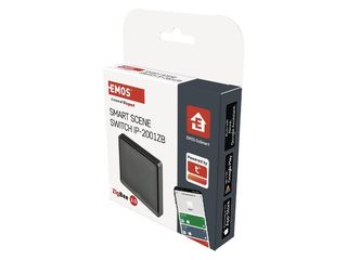 Obrázek 1 produktu Vypínač nástěnný 1x tlačítko, GoSmart IP-2001ZB stříbrný Zigbee/Android™/IOS