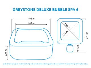 Obrázek 14 produktu Bazén vířivý nafukovací Pure Spa - Bubble Greystone Deluxe 6 AP