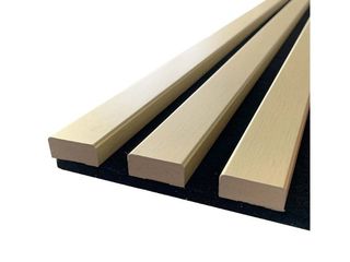 Obrázek 1 produktu Panel obkladový akustický DESIGN SLIM zlatý, 19x132x2650mm, bal.0,35m2