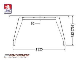 Obrázek 4 produktu Stůl City 150 – dub antik, 50 x 800 x 1500 mm, včetně podnože