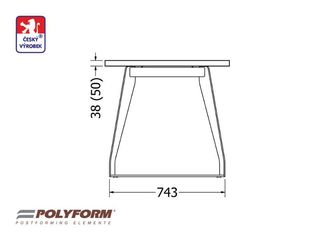 Obrázek 5 produktu Stůl City 150 – dub antik, 50 x 800 x 1500 mm, včetně podnože
