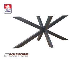 Obrázek 2 produktu Stůl Ježek 180 – cement, 38 x 900 x 1800 mm, včetně podnože