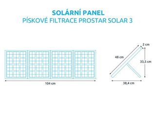 Obrázek 1 produktu Filtrace písková ProStar Solar 3 - 3m3/h