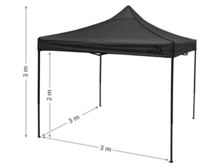 Obrázek 2 produktu Párty stan nůžkový WATERPROOF 3 x 3 m, šedý