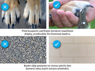 Obrázek 5 produktu Bazén pro psy skládací - 160 cm modrý