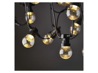 Obrázek 1 produktu LED světelný řetěz – 10x párty žárovky čiré, 5 m, teplá bílá, venkovní