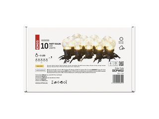 Obrázek 2 produktu LED světelný řetěz – 10x párty žárovky čiré, 5 m, teplá bílá, venkovní
