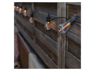 Obrázek 1 produktu LED řetěz se solárním panelem – 10x párty žárovky, 5 m, vintage, venkovní