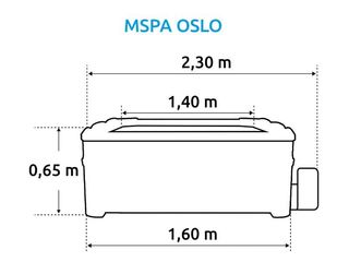 Obrázek 3 produktu Bazén vířivý MSPA OSLO SAPPHIRE F-SA063W