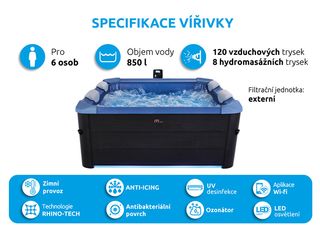 Obrázek 9 produktu Bazén vířivý MSPA OSLO SAPPHIRE F-SA063W