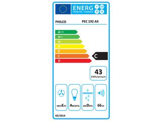 Obrázek 1 produktu Odsavač Philco 60, PEC 191 AX, 206 m3/hod, osv. LED, nerez