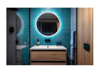 Obrázek 4 produktu Zrcadlo Orion 60 s LED osvětlením, anti-fog, stříbrný alu rám 2,5 cm