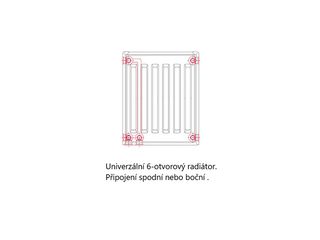 Obrázek 2 produktu Radiátor dvojdeskový typ 22 50x140, šestiotvorový