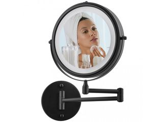 Obrázek 3 produktu Zrcátko kosmetické Bocawina s osvětlením, Ø 20 cm, teleskopické, černé