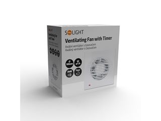 Obrázek 6 produktu Ventilátor s mřížkou AV05T, Ø 100, 62m3/h, 13W s časovačem
