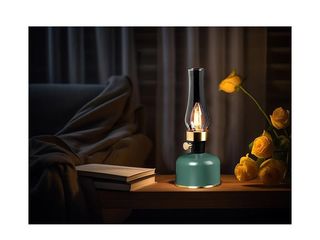 Obrázek 1 produktu Svítidlo stolní dobíjecí Oliva 2,5W, 20-200lm, 1800K, IP44 USB-C zelená
