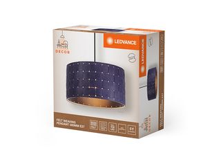 Obrázek 1 produktu Svítidlo závěsné Decor 380mm, šedé, plsť/ocel, objímka E27