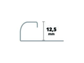 Obrázek 2 produktu Lišta obloučková nerezová 12,5mm stříbrná 2,5m