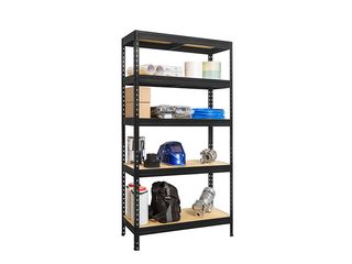 Obrázek 2 produktu Regál kovový Praktik 1800x900x450mm / 5 C-MDF, černá