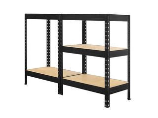 Obrázek 1 produktu Regál kovový Praktik 1800x1200x450mm / 5 C-MDF, černá