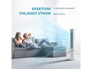 Obrázek 3 produktu Ventilátor sloupový s dálkovým ovládáním a aromaterapii MFZ402R0BPW bílý MIDEA