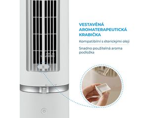 Obrázek 6 produktu Ventilátor sloupový s dálkovým ovládáním a aromaterapii MFZ402R0BPW bílý MIDEA