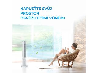 Obrázek 5 produktu Ventilátor sloupový s dálkovým ovládáním a aromaterapii MFZ402R0BPW bílý MIDEA