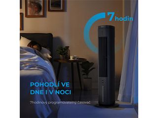 Obrázek 9 produktu Ventilátor sloupový s dálkovým ovládáním a zvlhčovačem MAC402R0BPK černý MIDEA